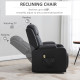 Power Lift Recliner Chair for Elderly, PU Leather Electric Recliner Chair with Footrest, Remote Control, Side Pockets and Cup Holders for Living Room, Black