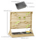 18 Pcs Kids Running Water and Sand Playset Outdoor with Sinks, Wooden Sensory Toys with Colorful Accessories, Gift for Boys and Girls, Aged 3-7 Years Old