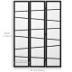 5.6ft Folding Room Divider, 3 Panel Wall Partition with Wood Frame for Bedroom, Home Office, White