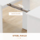 Extendable Dining Table, Expandable Kitchen Table for Small Spaces, Seats up to 6 People, White