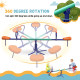 Kids Seesaw Swivel with 360 Degrees Rotating, Outdoor Playground Equipment for Backyard, Playground, Multicoloured