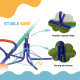 Kids Seesaw Swivel with 360 Degrees Rotating, Outdoor Playground Equipment for Backyard, Playground, Multicoloured