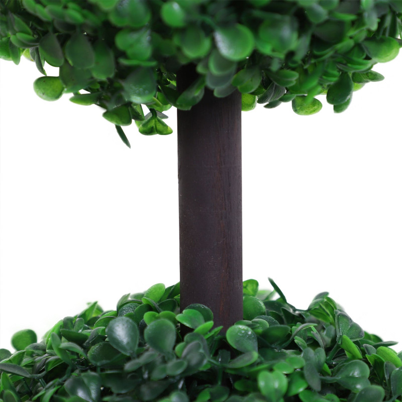 Set of 2 Artificial Ball Boxwood Topiary Trees, 44.1