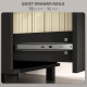 4 Drawer File Cabinet with Lock, Office Filing Cabinet, A4 Letter Size, Hanging File Folders, Black