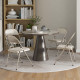 Set of 4 Metal Foldable Chairs, Linen Fabric Padded Folding Chairs with Cushion Seat and Open Back for Indoor, Beige