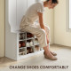 4-In-1 Hall Tree with Bench and Shoe Storage, Farmhouse Coat Rack Shoe Bench with 12 Shoe Cubbies, 6 Hooks, White