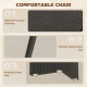 Dining Table Set for 2, Square Kitchen Table and Chairs, Dining Room Table and PU Leather Upholstered Chairs, Black