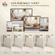 Sectional Sofa, Corduroy U Shaped Couch with Double Chaise and Spring Cushions, 2200lb Capacity, Beige