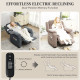 Massage Recliner Chair, Power Recliner with Quiet Brushless Motor, Remote, Pockets, 2 Memory Positions, Dark Grey