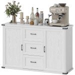 Sideboard with 3 Drawers and 2 Doors, 47
