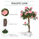3FT Artificial Plant Pink Rose Floral in Pot, Fake Plant for Home Indoor Decor