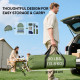 Hiking Tent Camping Bed Cot Combo Portable w/ Sleep Bag Mattress