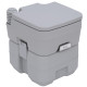 Portable Toilet for Adults, Travel Toilet with 2 Detachable Tanks, Camping Toilet for Trips, 5.3 Gallon (20L), Grey