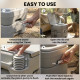 Portable Toilet for Adults, Travel Toilet with 2 Detachable Tanks, Camping Toilet for Trips, 5.3 Gallon (20L), Grey