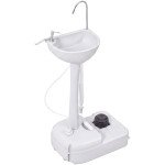 Portable Camping Sink Hand Wash Station with 17L Water Tank, Soap Dispenser and Towel Holder, for Outdoor Events