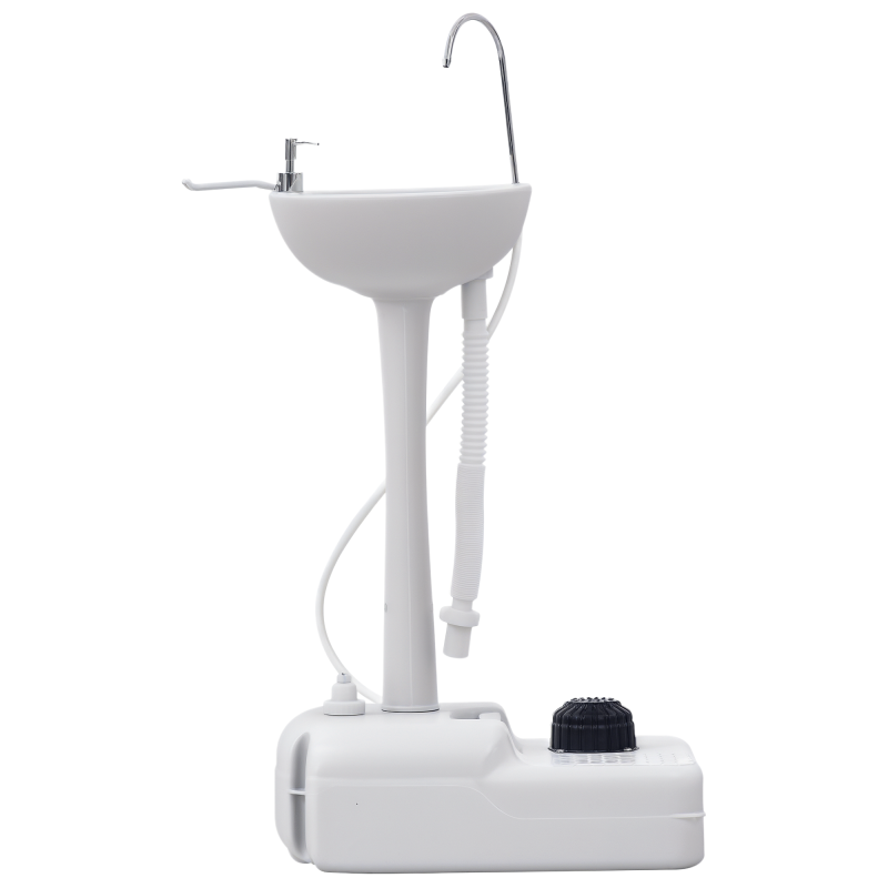 Portable Camping Sink Hand Wash Station with 17L Water Tank, Soap Dispenser and Towel Holder, for Outdoor Events