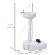 Portable Camping Sink Hand Wash Station with 17L Water Tank, Soap Dispenser and Towel Holder, for Outdoor Events