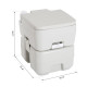 Outdoor Portable Travel Toilet Detachable Flushable Tank Easy to Use 3 Way Pistol for Camping Hiking Boating Roadtripping 5.3 Gallon (20L)