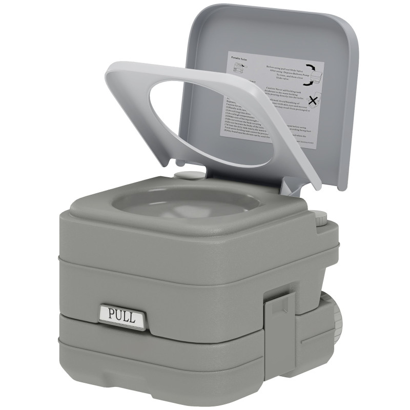 Outdoor Portable Travel Toilet Flushable Tank for Camping Boating Roadtripping 2.6 Gallon (10L)
