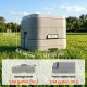 Outdoor Portable Travel Toilet Flushable Tank for Camping Boating Roadtripping 2.6 Gallon (10L)