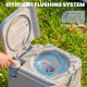 Outdoor Portable Travel Toilet Flushable Tank for Camping Boating Roadtripping 2.6 Gallon (10L)