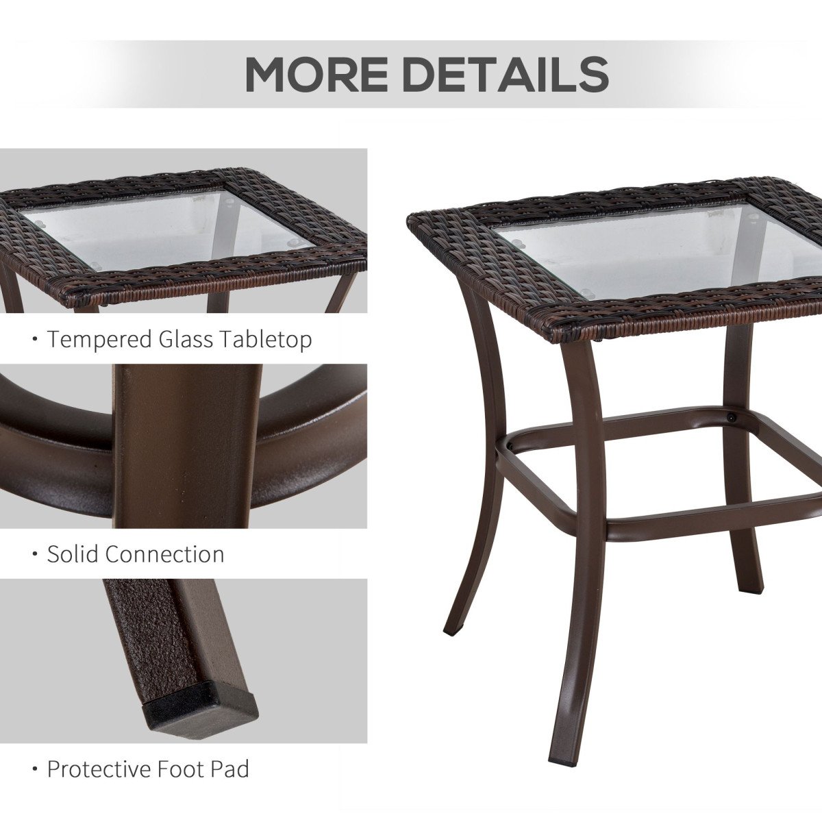 3 Pieces Patio Wicker Rocking Chair Set,  Outdoor PE Rattan Bistro Set Conversation Rocker Set with 2 Chairs 1 Coffee Table for Backyard, Deck, Poolside, Cream White