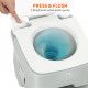 Outdoor Portable Travel Toilet Flushable Tank with Level Indicator  3 Way Pistol for Camping Boating Roadtripping 5.3 Gallon (20L)