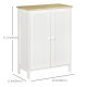 Storage Cabinet with Doors, Cupboard Organization with 2 Adjustable Shelves, Storage Solution for Living Room, Bathroom
