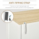Storage Cabinet with Doors, Cupboard Organization with 2 Adjustable Shelves, Storage Solution for Living Room, Bathroom