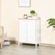 Storage Cabinet with Doors, Cupboard Organization with 2 Adjustable Shelves, Storage Solution for Living Room, Bathroom