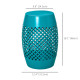 Steel Patio End Table for Indoor Outdoor