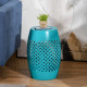 Steel Patio End Table for Indoor Outdoor