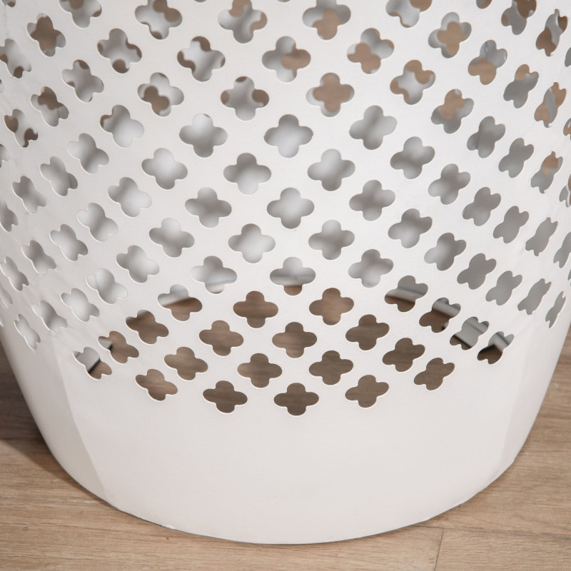 Steel Patio End Table for Indoor Outdoor